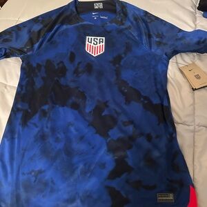 Nike USA Men's Blue and Black Jersey